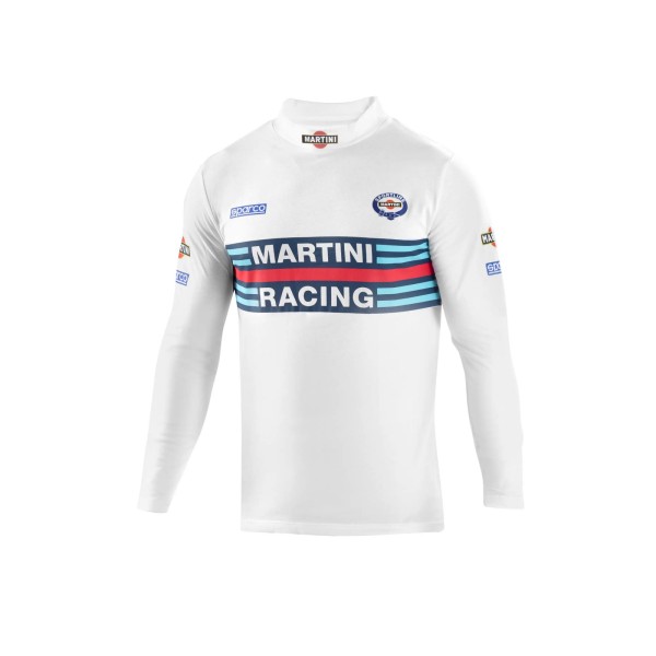 Sparco tričko s dlouhým rukávem Martini Racing, barva: bílá