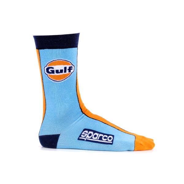 Sparco ponožky Gulf, barva modro-oranžová, velikost 36-40