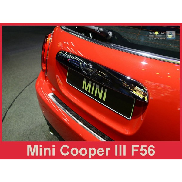 Kryt prahu zadních dveří Mini Cooper III F56 - nerez / karbon