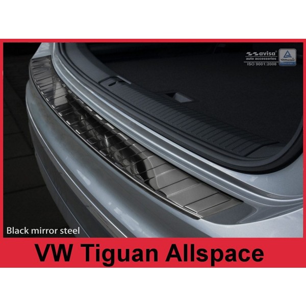 Kryt prahu zadních dveří VW Tiguan II / Tiguan Allspace, - černý grafit lesklý