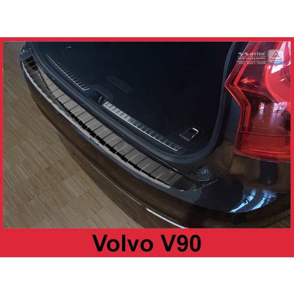 Kryt prahu zadních dveří Volvo V90 - černý grafit lesklý