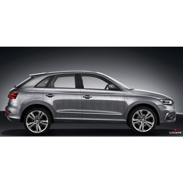 Nerez + ABS lišty dveří Audi Q3 8U