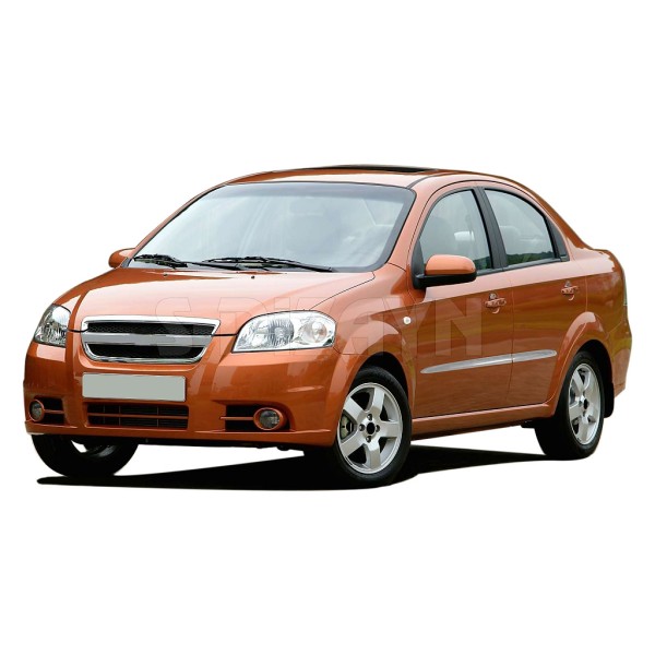 Nerez + ABS lišty dveří Chevrolet Aveo T250 Sedan