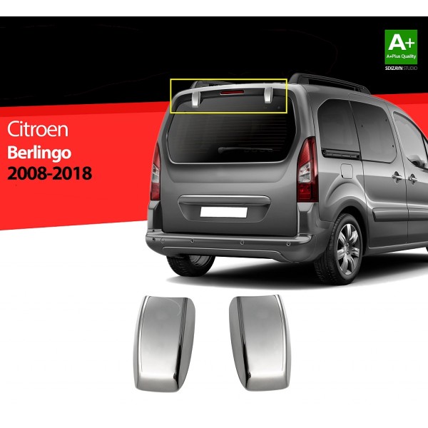 Chromové kryty pantů otvírání zadních dveří Citroen Berlingo II