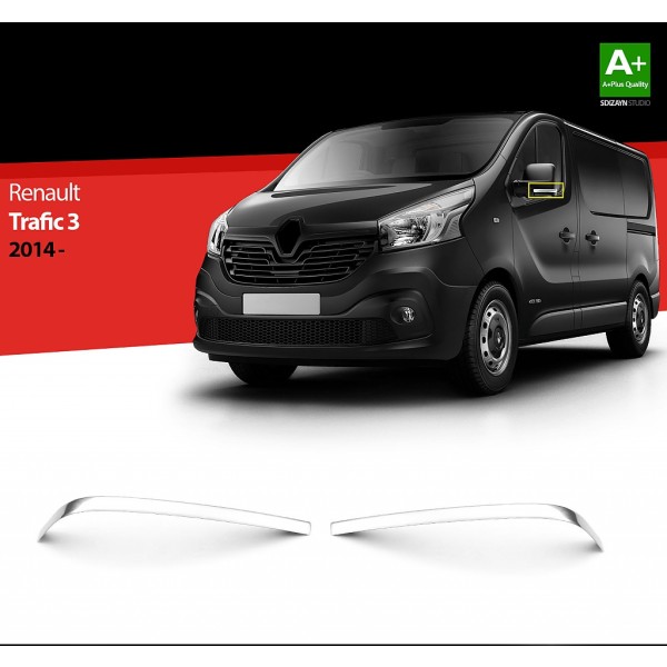 Nerez dekorační lišty bočních zrcátek Renault Trafic III