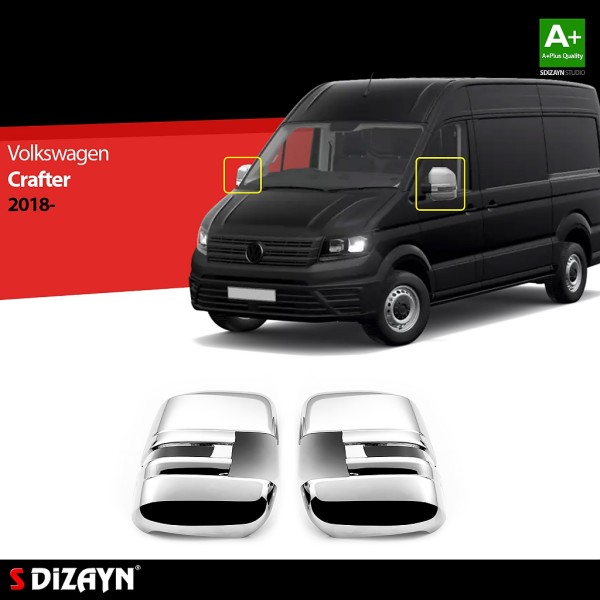 Chromové kryty zrcátek Volkswagen Crafter II