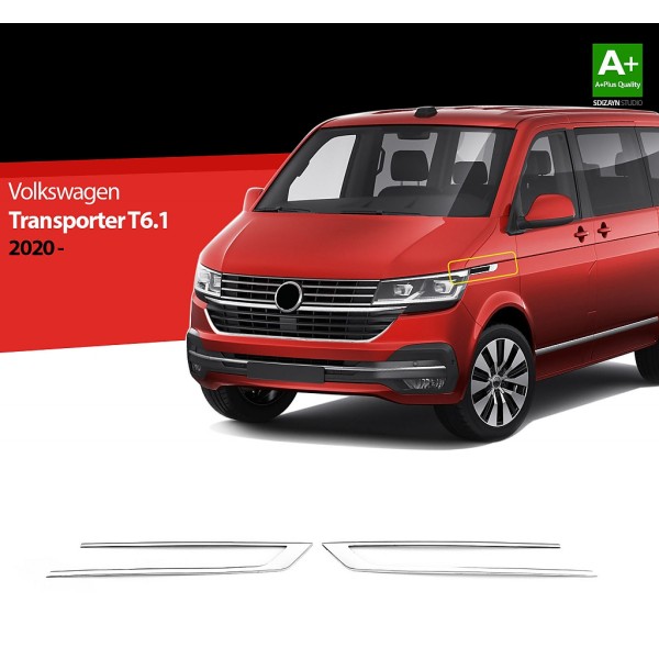 Nerez rámečky blinkrů Volkswagen Transporter T6.1