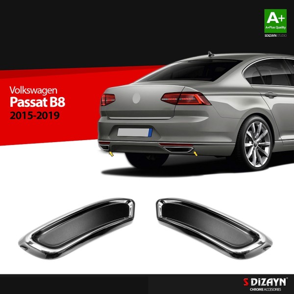 Nerez atrapy koncovek výfuku výfuku Volkswagen Passat B8