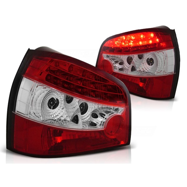 AUDI A3 96-00 3D/5D - zadní LED světla červeno bílá