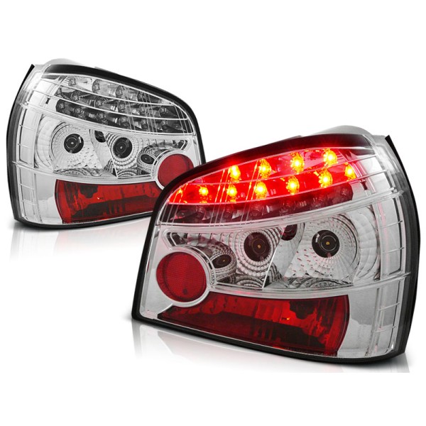 AUDI A3 96-00 3D/5D - zadní LED světla chrom