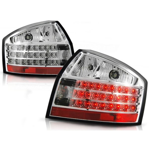 AUDI A4 00-04 SEDAN - zadní LED světla chrom