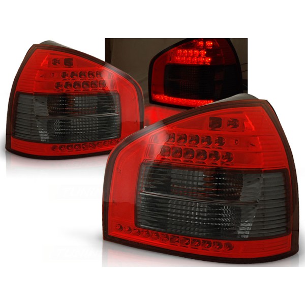 AUDI A3 96-00 3D/5D - zadní LED světla červeno kouřová