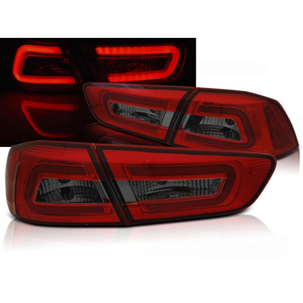 MITSUBISHI LANCER 8 SEDAN 08-11 SEDAN - zadní LED světla červeno kouřová LED BAR