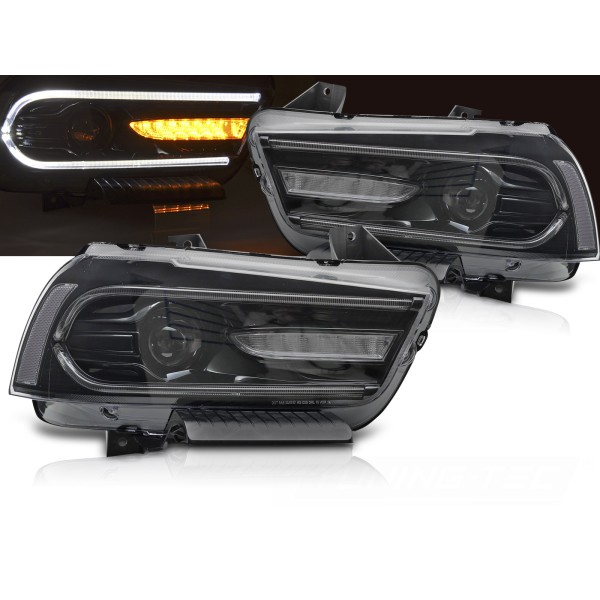 Dodge Charger LX II 2011-2015 - přední LED světla černá