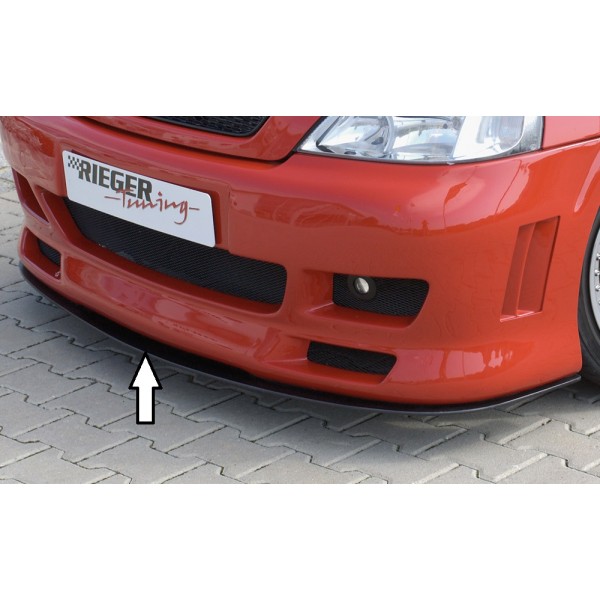 Rieger lipa pod přední nárazník Rieger pro Opel Astra G 3-dvéř., 5-dvéř., plast ABS bez povrchové úpravy