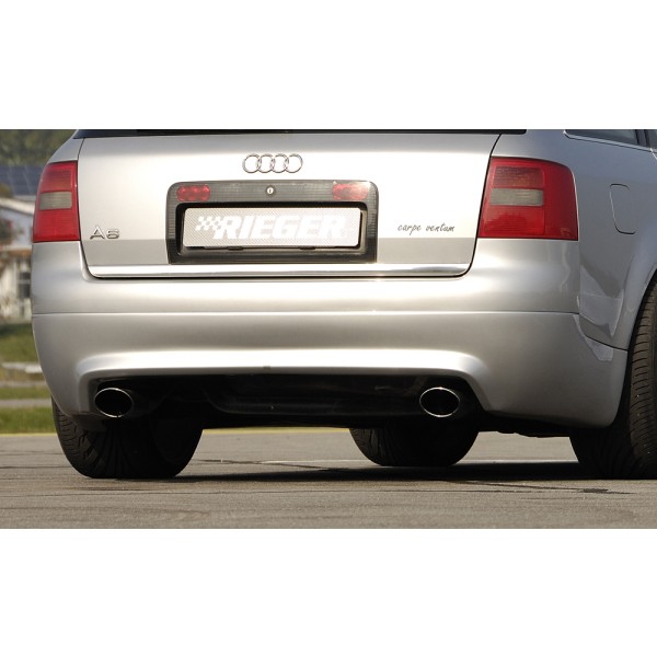 Rieger spoiler pod zadní nárazník S6 Look pro Audi A6 4B avant před faceliftem r.v. 01/97-06/01, plast ABS bez povrchové úpravy