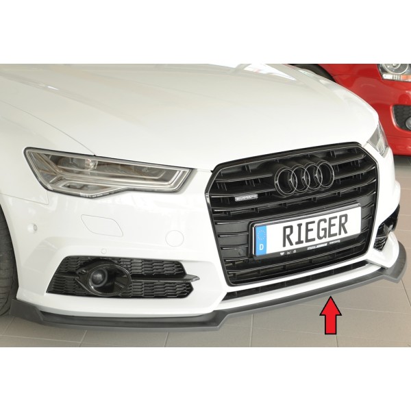 Rieger lipa pod přední nárazník pro Audi A6 4G, C7 sedan, 09/14-, plast ABS bez povrchové úpravy