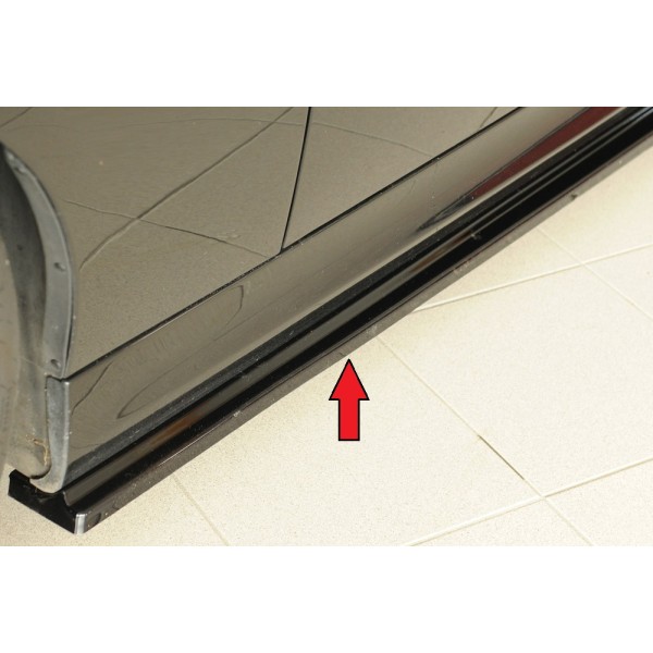 Rieger spoiler pod boční práh mont. strana pro BMW řada 3 E91 touring, 09/08-, plast ABS lakovaný do černé lesklé barvy, levá strana