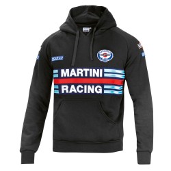 Sparco mikina s kapucí Martini Racing, barva: černá