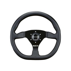 Sparco L360 sportovní volant 330 mm zploštělý, materiál věnce: kůže