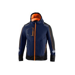 Sparco technická softshell bunda York, barva: modro-oranžová