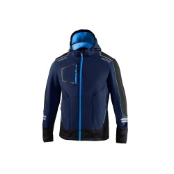 Sparco technická softshell bunda York, barva: modrá-tmavě modrá