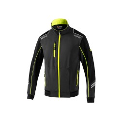 Sparco technická softshell lehká bunda, barva: šedo-žlutá