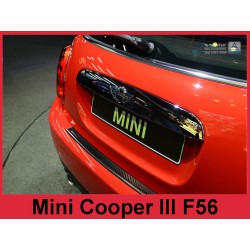 Kryt prahu zadních dveří Mini Cooper III F56 - nerez - černá / karbon