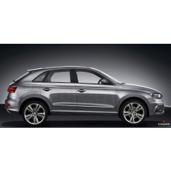 Nerez + ABS lišty dveří Audi Q3 8U