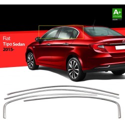 Nerez lišty horní hrany oken dveří Fiat Tipo Sedan