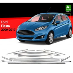 Nerez lišty oken dveří Ford Fiesta VII