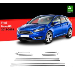 Nerez lišty spodní hrany oken dveří Ford Focus III Hatchback