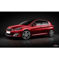 Nerez + ABS lišty dveří Peugeot 308 II