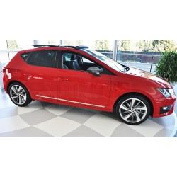 Nerez + ABS lišty dveří Seat Leon 5F