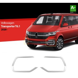 Nerez rámečky kolem mlhovek nárazníku Volkswagen Transporter T6.1