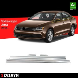 Nerez lišty spodní hrany oken dveří Volkswagen Jetta A6