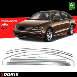 Nerez lišty oken dveří Volkswagen Jetta A6