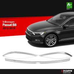 Nerez rámečky předních světel Volkswagen Passat B8