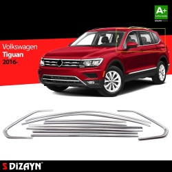 Nerez lišty kolem oken dveří Volkswagen Tiguan II