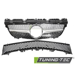 Mercedes SLK R172 2011-2015 - Přední maska DIAMOND STYLE stříbrná s chromem