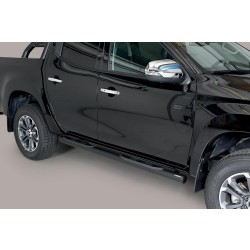 Nerez boční nášlapy se stupátky Mitsubishi L200 V Double/Extra cab