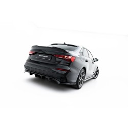 Audi A3 8Y Facelift Sedan 2024->, spoiler pod zadní nárazník s žebrováním, Maxton design
