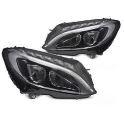 Mercedes W205 2014-2018 - přední FULL LED světla DRL