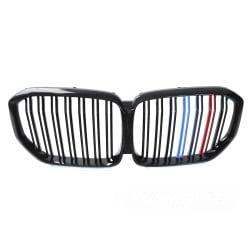 BMW X5 G05 2019-2022 - Přední maska černá lesklá double bar s trikolórou