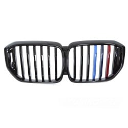 BMW X5 G05 LCI 2023-> - Přední maska černá lesklá s trikolórou
