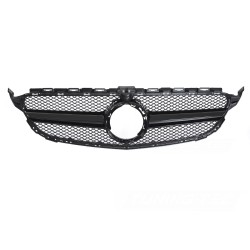 Mercedes třídy C C205/A205 2018-2023 - Přední maska černá s otvorem pro kameru