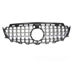 Mercedes třídy E W213/S213 2016-2019 - Přední maska černá lesklá chromová s otvorem pro kameru