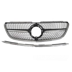 Mercedes Vito W447 2019-2023 - Přední maska DIAMOND STYLE chromová s černým leskem