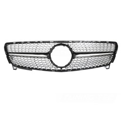 Mercedes W176 2015-2018 - Přední maska DIAMOND STYL černá s chromem