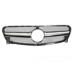 Mercedes GLA X156 2013-2016 - Přední maska černá se stříbrným